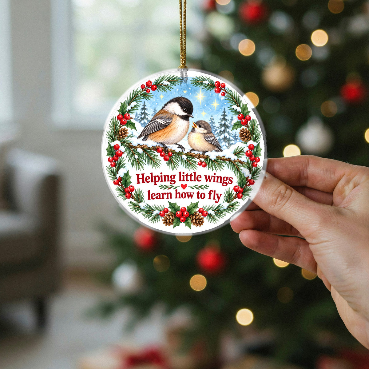 Little Wings Christmas Ornament, Caregiver Appreciation Holiday Gift