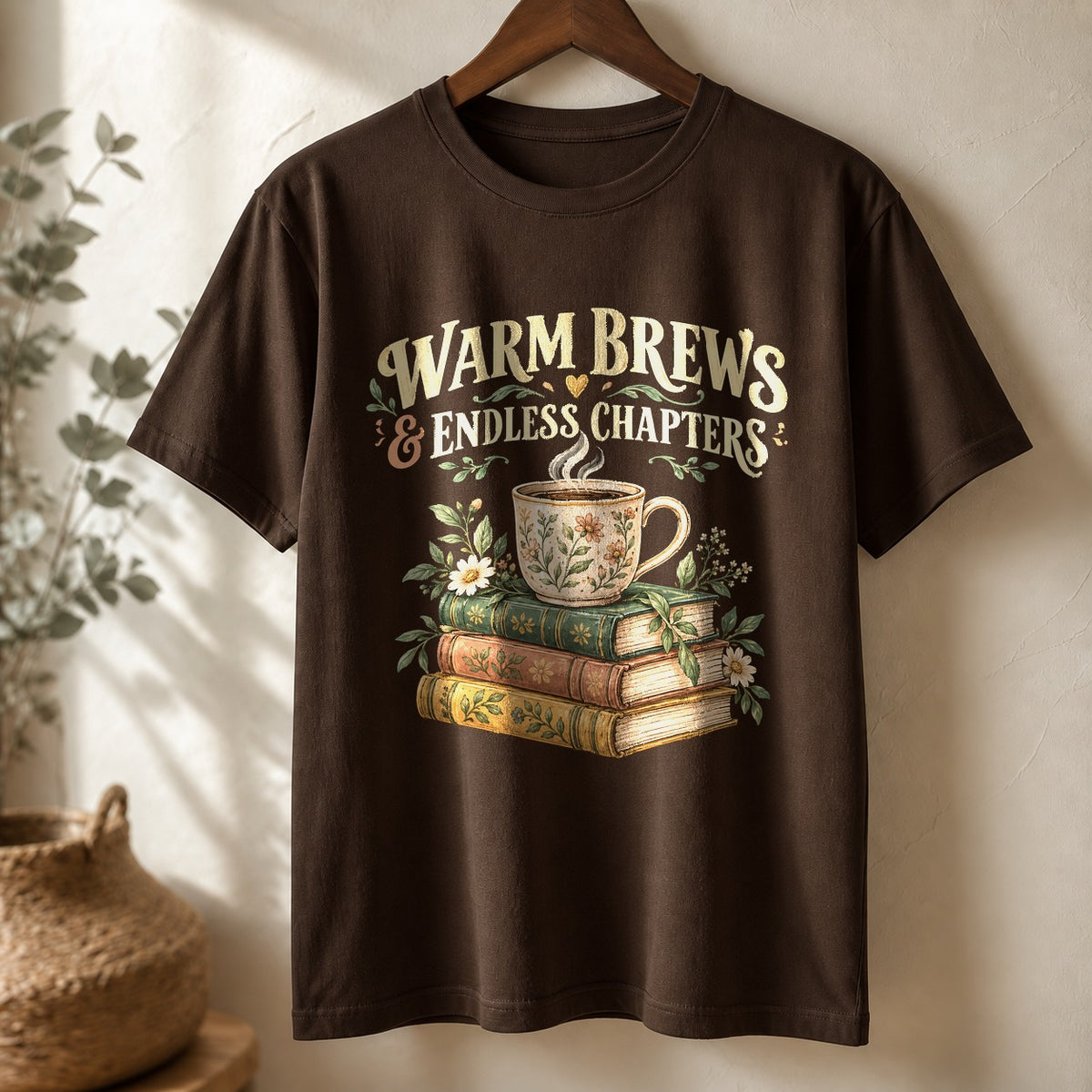 Comfort Colors Warm Brews Endless Chapters Graphic T-Shirt