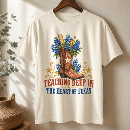 Lone Star Classroom Boot Comfort Colors Texas Teacher T-Shirt