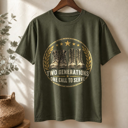 Comfort Colors Military Family Legacy of Service Graphic T-Shirt