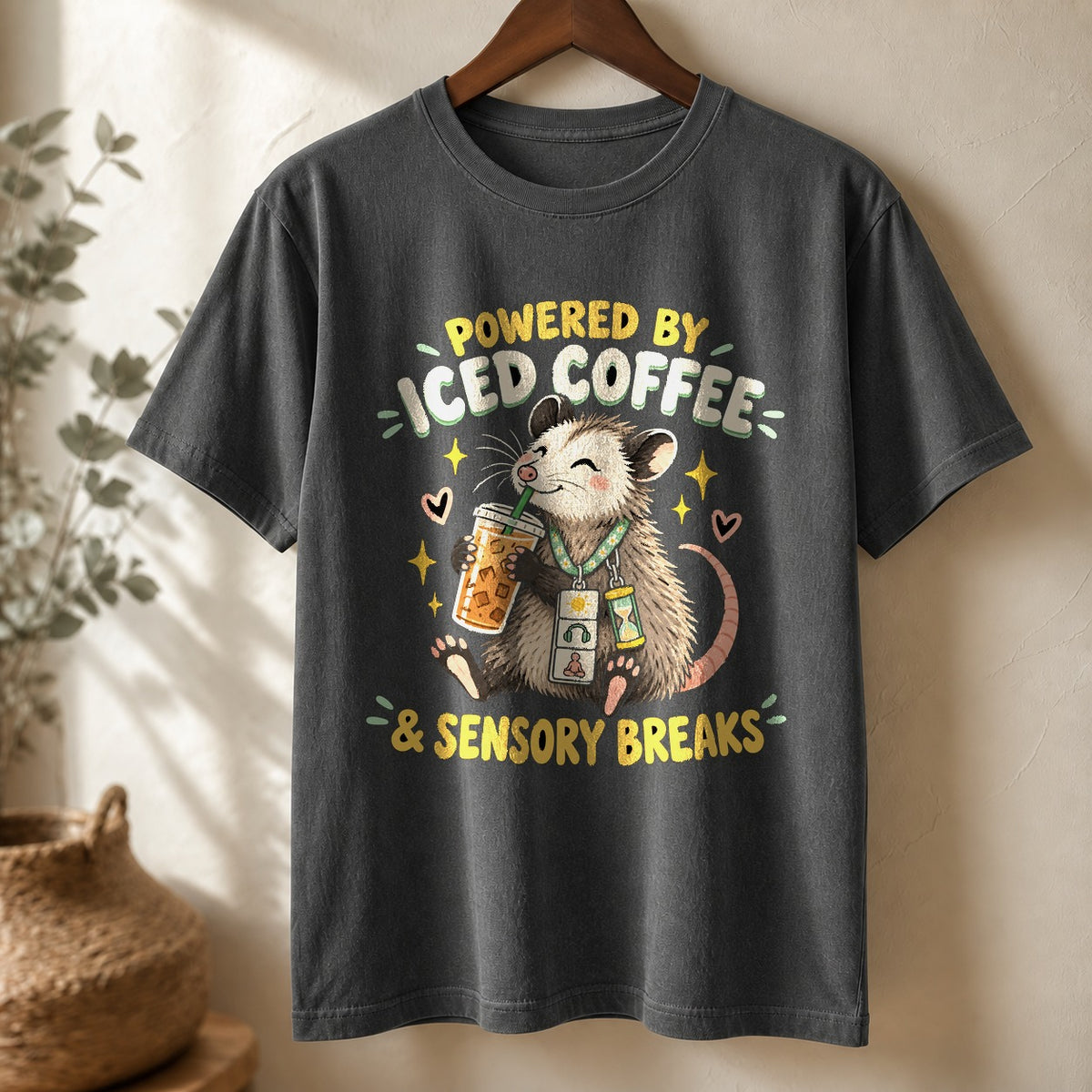 Special Ed Teacher Comfort Colors T-Shirt, Sensory Break Opossum