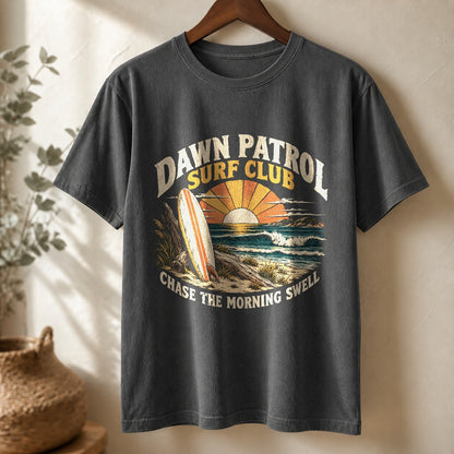 Dawn Patrol Surf Club Comfort Colors T-Shirt, Beach Graphic Tee