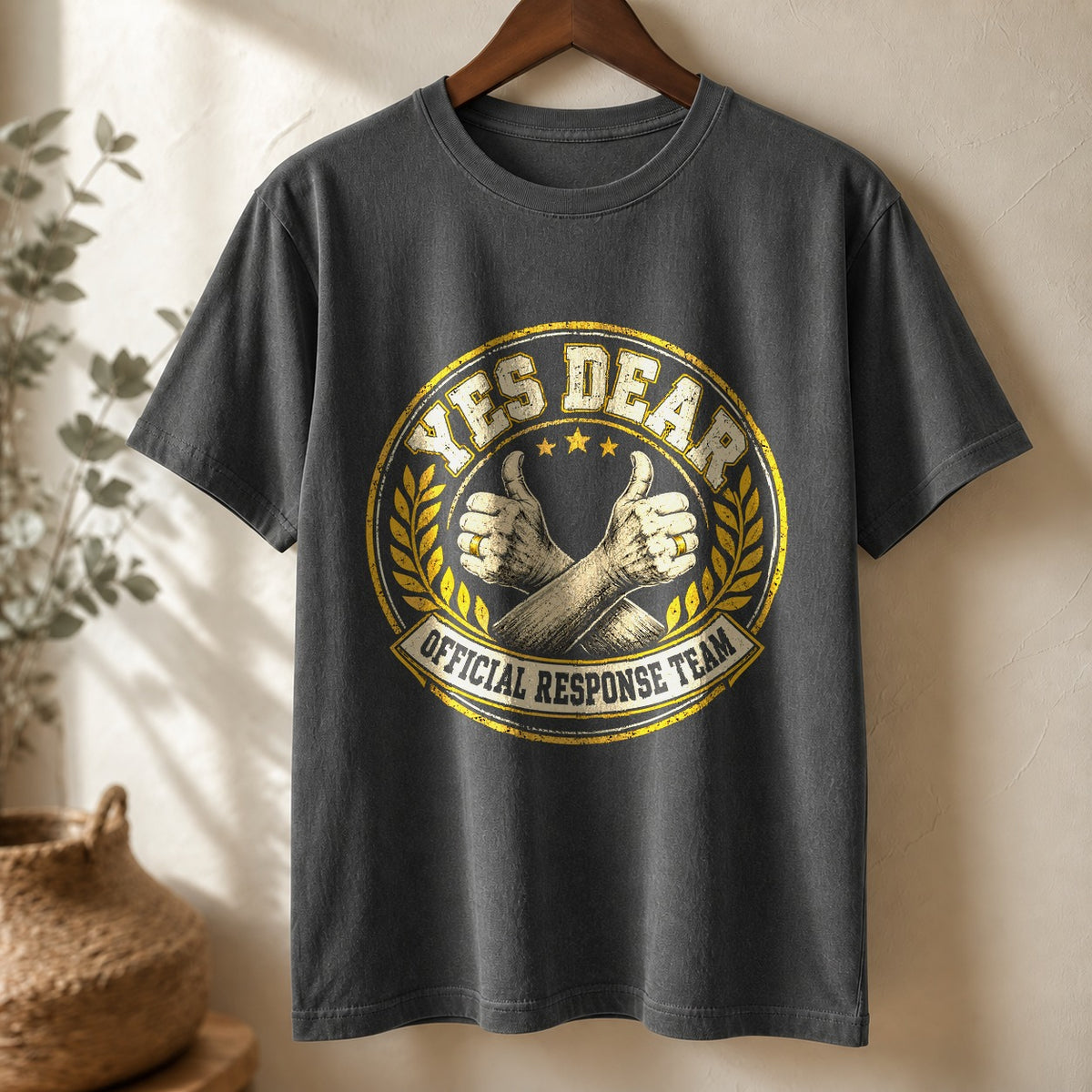 Yes Dear Response Team Comfort Colors Graphic T-Shirt