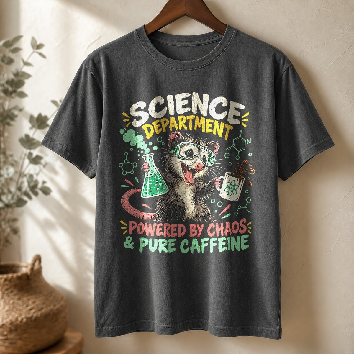 Science Department Opossum Comfort Colors T-Shirt