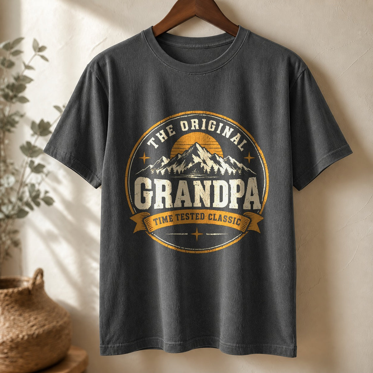 Comfort Colors Grandpa Graphic T-Shirt, Rugged Mountain Ridge Tee