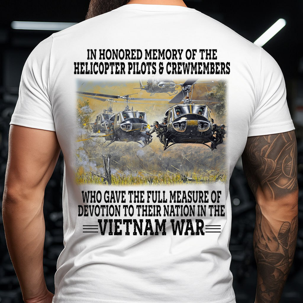 Vietnam War Huey Helicopter Veteran Memorial Shirt, UH-1 Design, Gift for Veterans Day