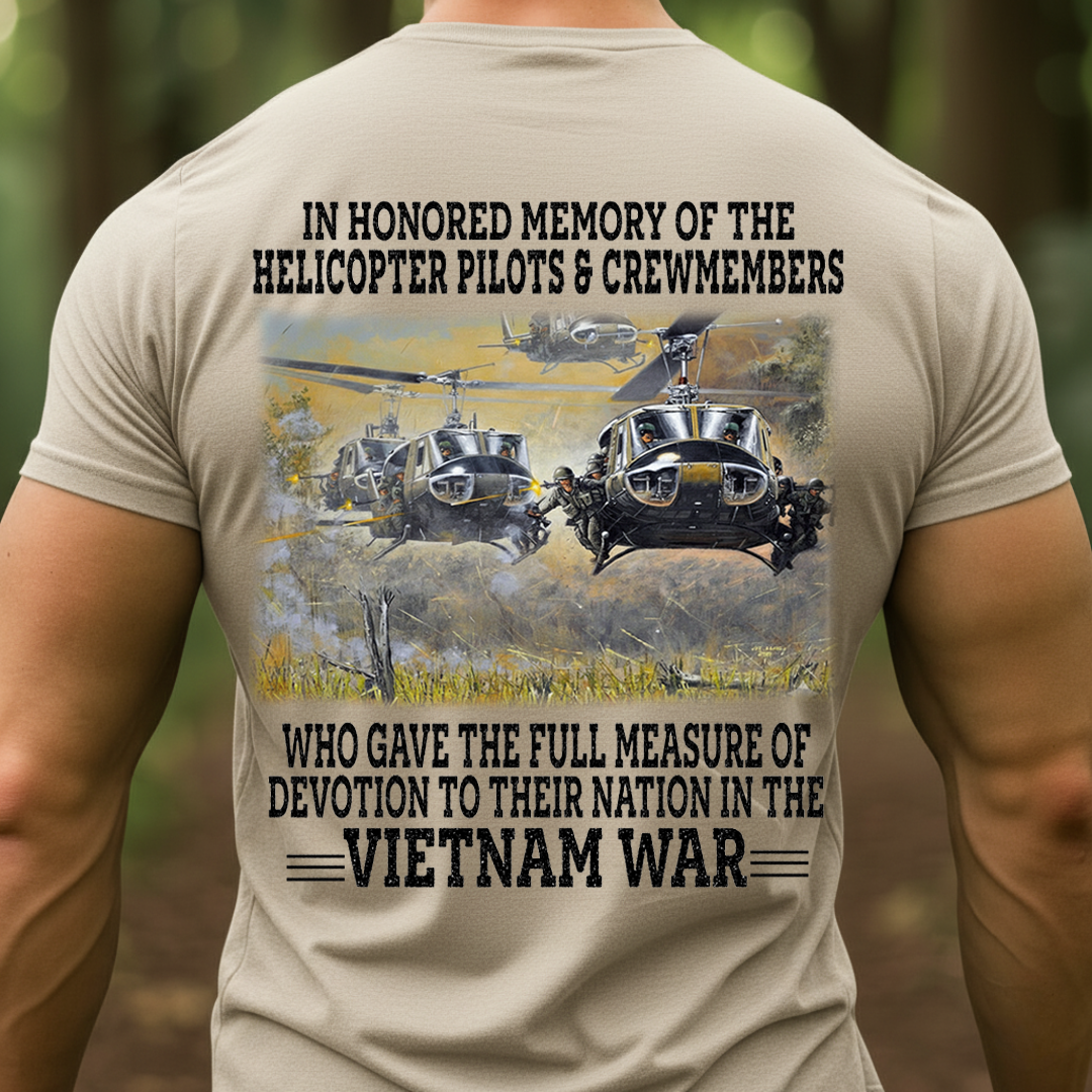 Vietnam War Huey Helicopter Veteran Memorial Shirt, UH-1 Design, Gift for Veterans Day