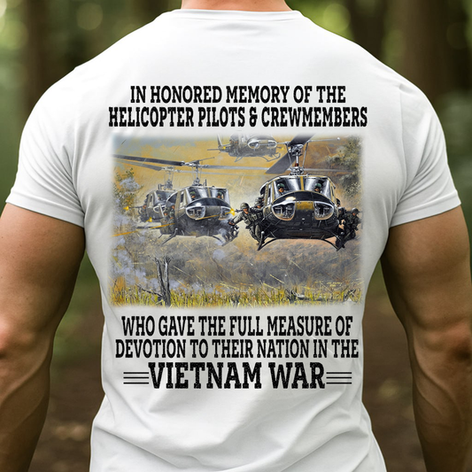 Vietnam War Huey Helicopter Veteran Memorial Shirt, UH-1 Design, Gift for Veterans Day