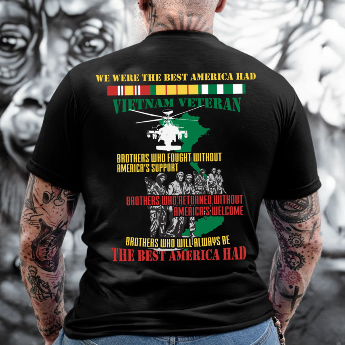 Vietnam Veteran T-Shirt - Honoring Brave Soldiers, Made in USA - Support Our Heroes