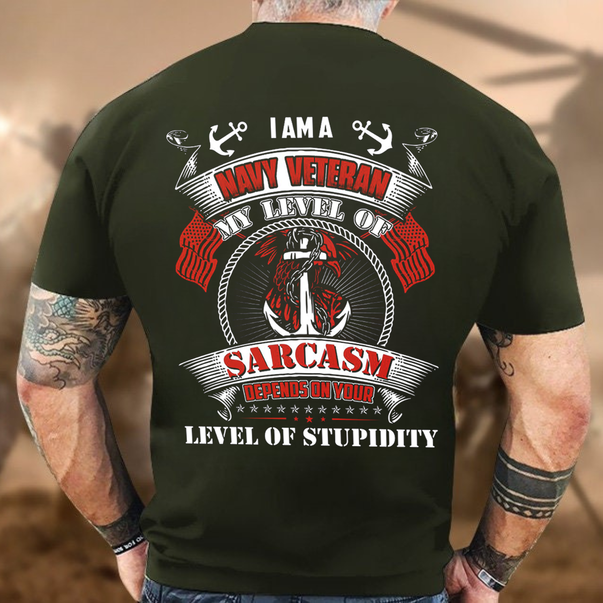 Navy Veteran Sarcasm Shir, Military Humor T-Shirt, Patriotic Veteran Apparel, Sarcasm Level Tee,  Veteran Pride Shirt, Military Humor Gift