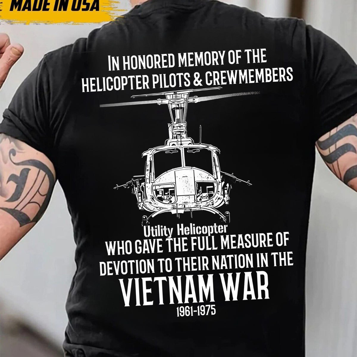 Honoring helicopter pilots and crews who sacrificed for the nation in Vietnam War T-Shirt, Gift for Veterans Day