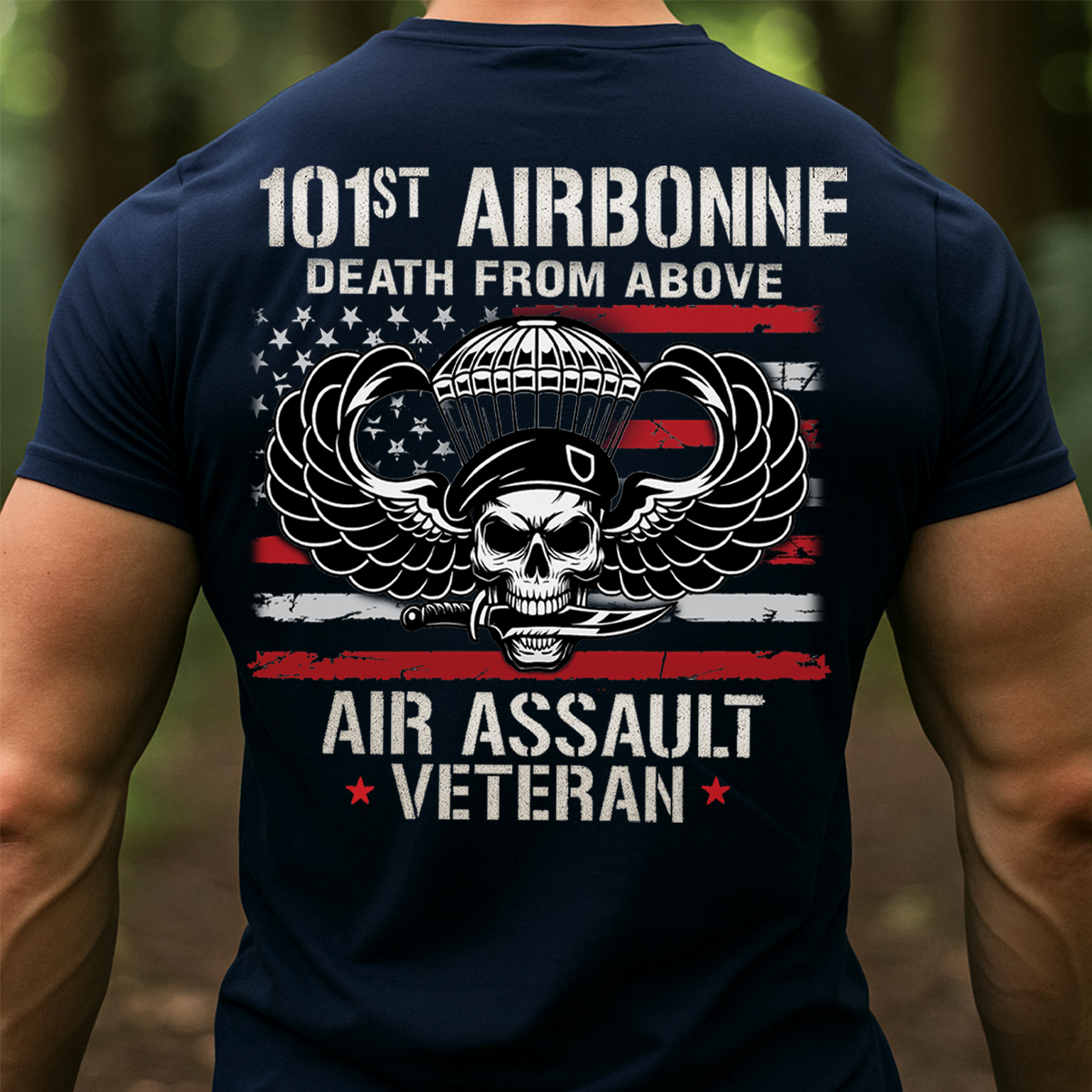 101st Airborne Death From Above T-Shirt – Air Assault Veteran Military Tee