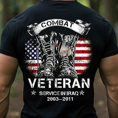 Combat Veteran Iraq 2003-2011 T-Shirt, Sweatshirt, Hoodie, Gift for Veterans Day
