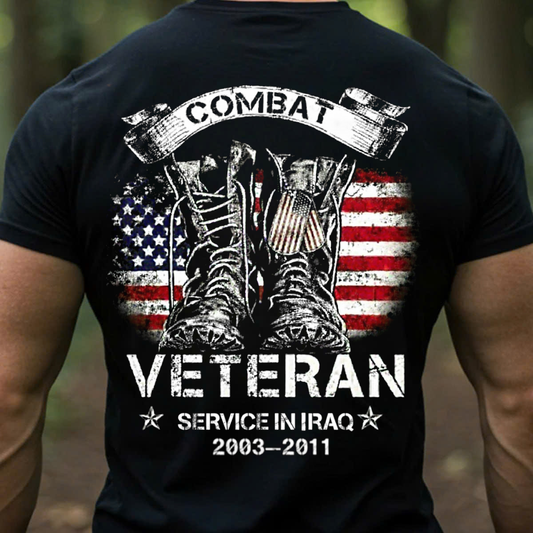 Combat Veteran Iraq 2003-2011 T-Shirt, Sweatshirt, Hoodie, Gift for Veterans Day