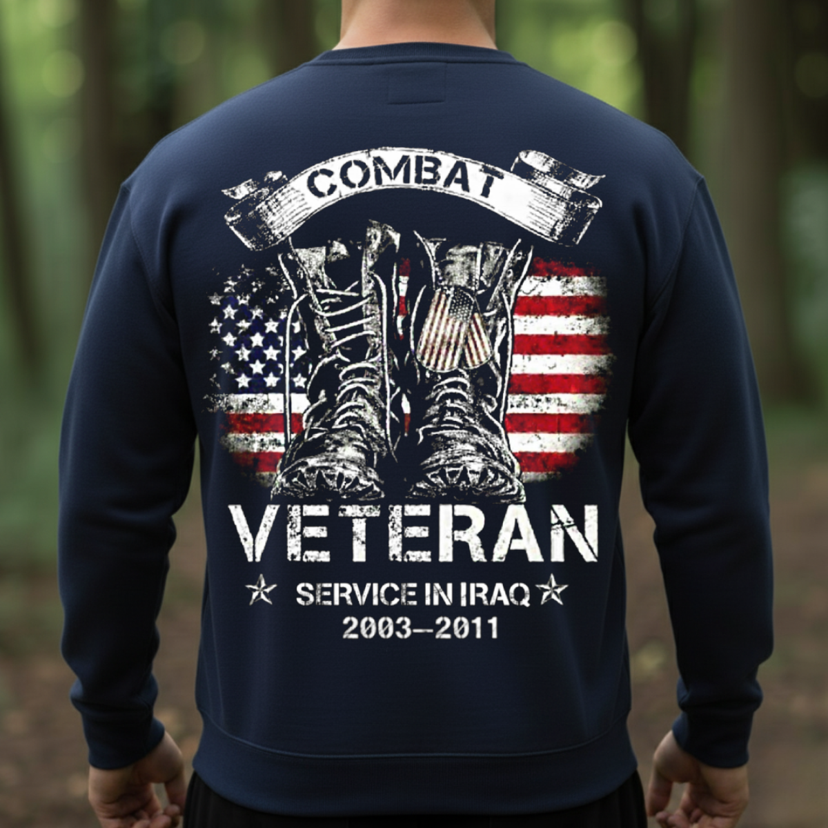 Combat Veteran Iraq 2003-2011 T-Shirt, Sweatshirt, Hoodie, Gift for Veterans Day