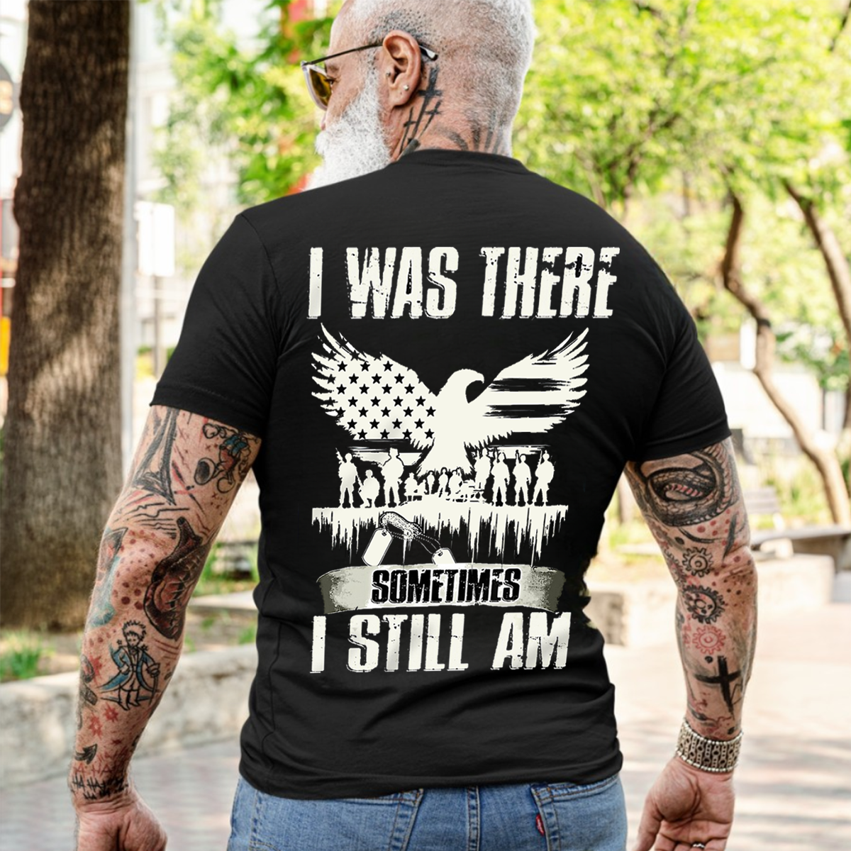 I Was There Sometimes I Still Am Shirt – Military Veteran PTSD Awareness Tee for Men