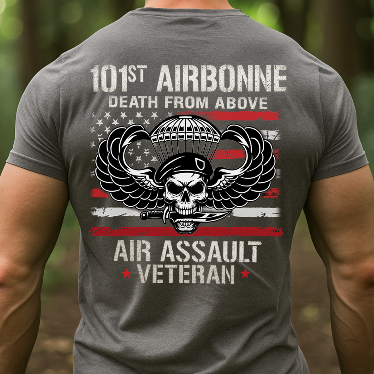 101st Airborne Death From Above T-Shirt – Air Assault Veteran Military Tee