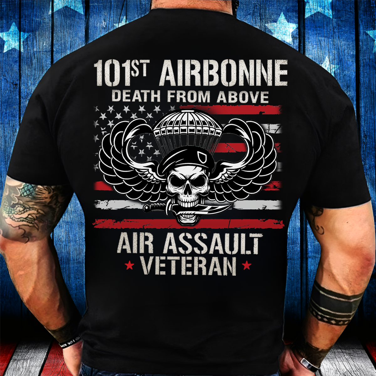 101st Airborne Death From Above T-Shirt – Air Assault Veteran Military Tee