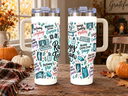 Radiology Technician 40 oz Tumbler, Pastel Imaging Pride