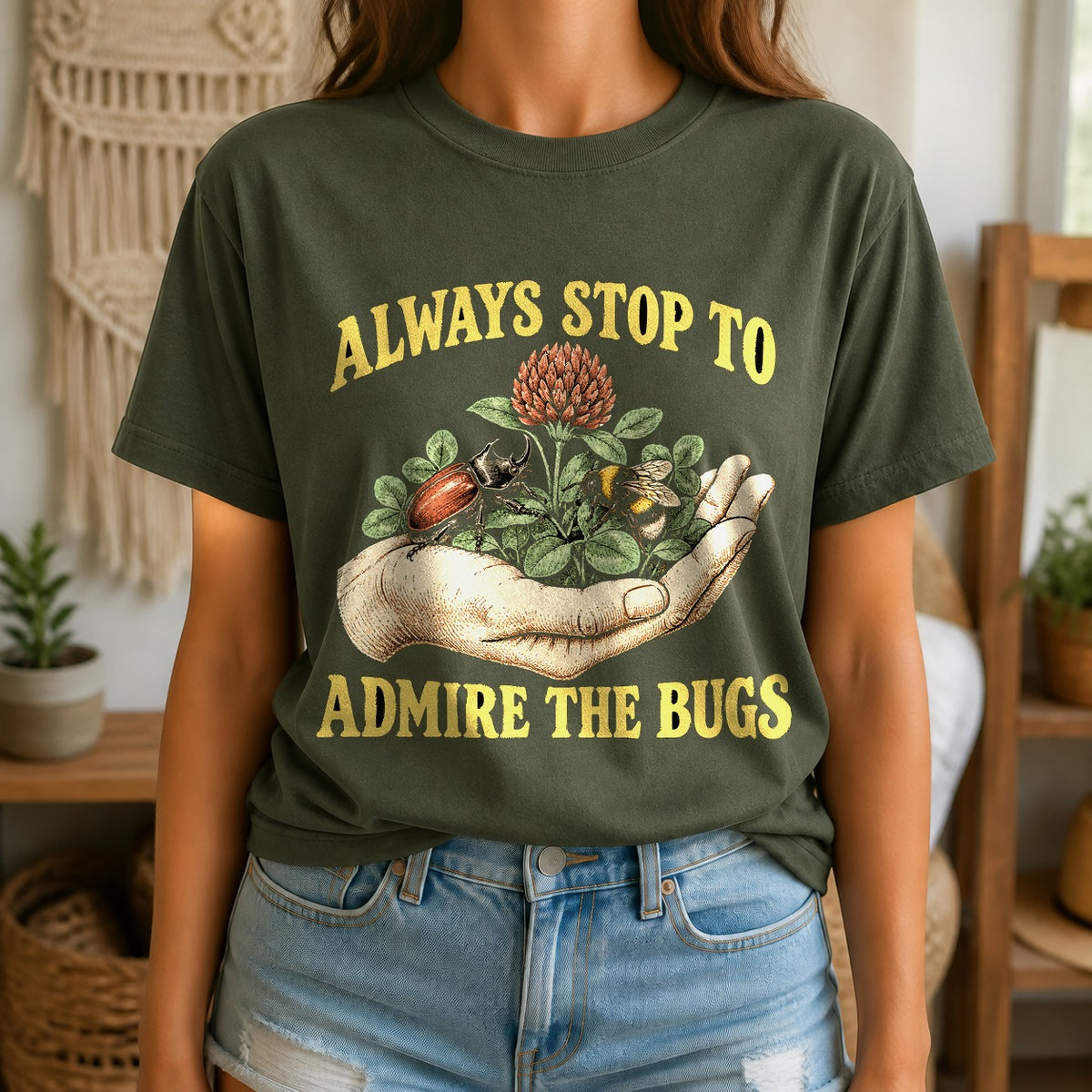 Admire The Little Ones Comfort Colors T-Shirt, Entomology Nature Tee