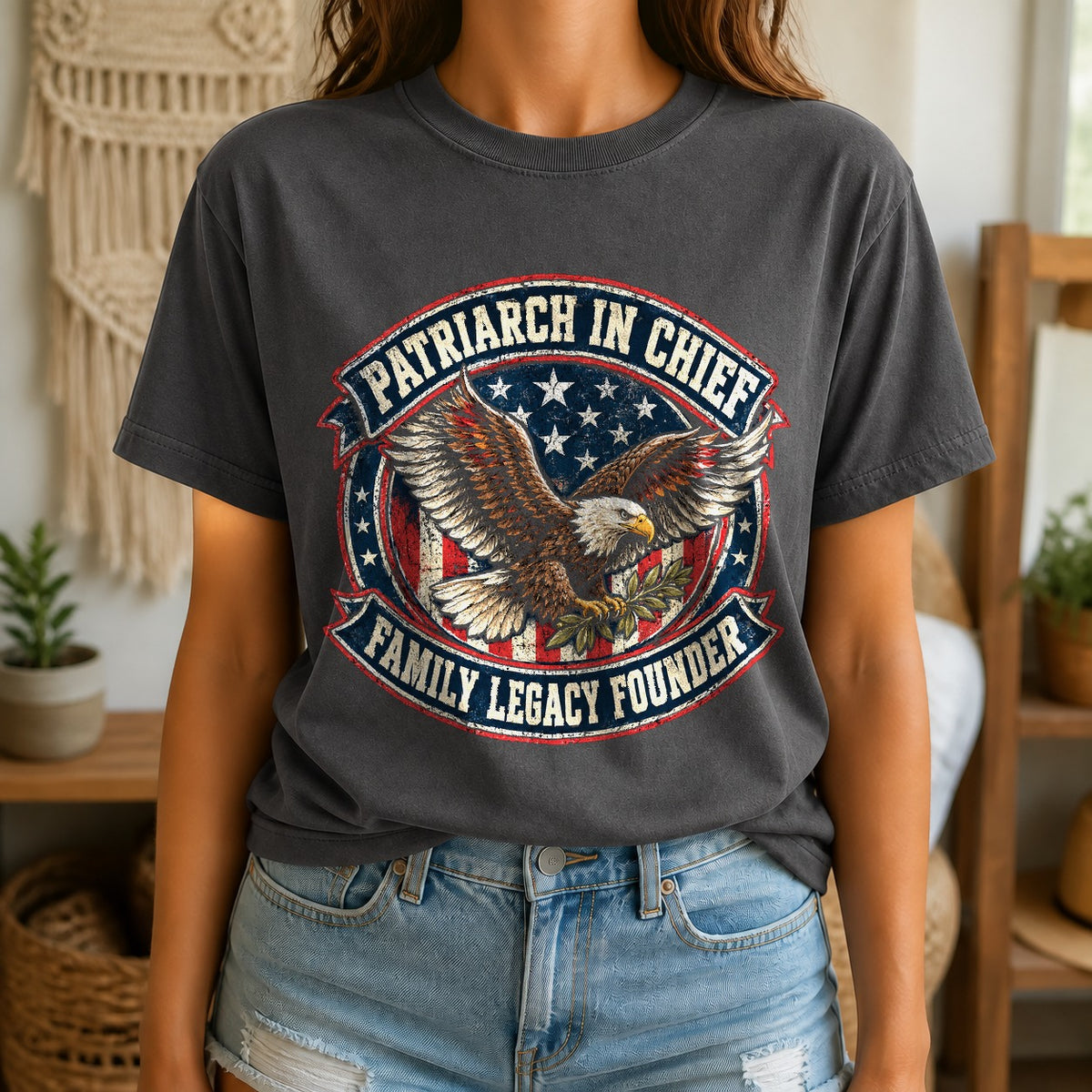 Comfort Colors Patriarch in Chief Graphic T-Shirt