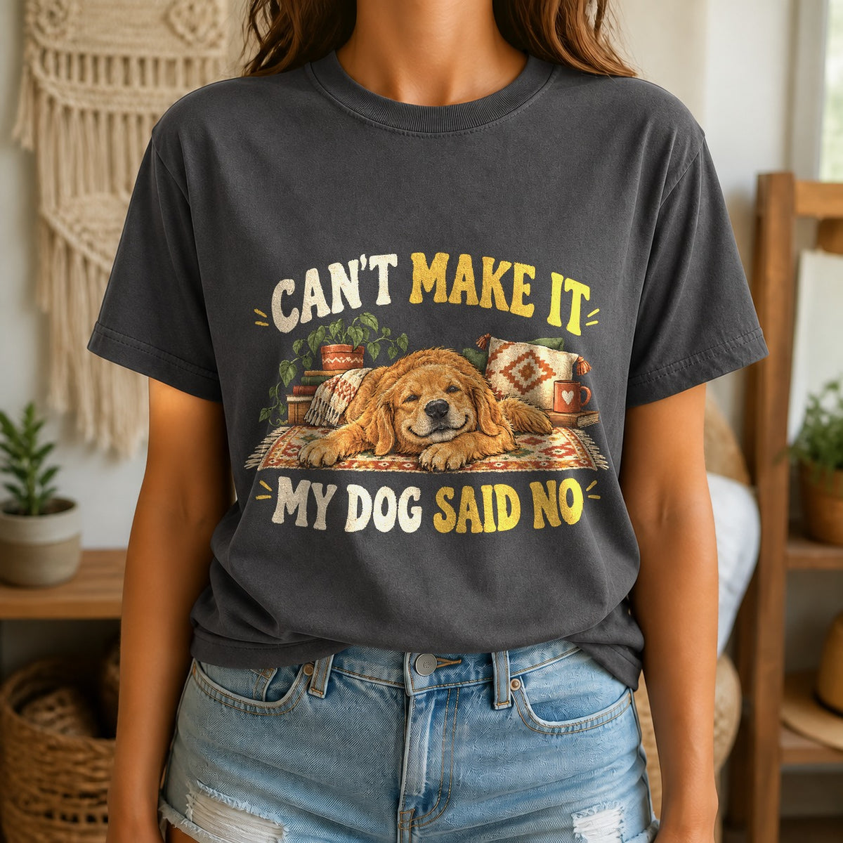 Dog Said No Comfort Colors T-Shirt, Golden Retriever Graphic Tee