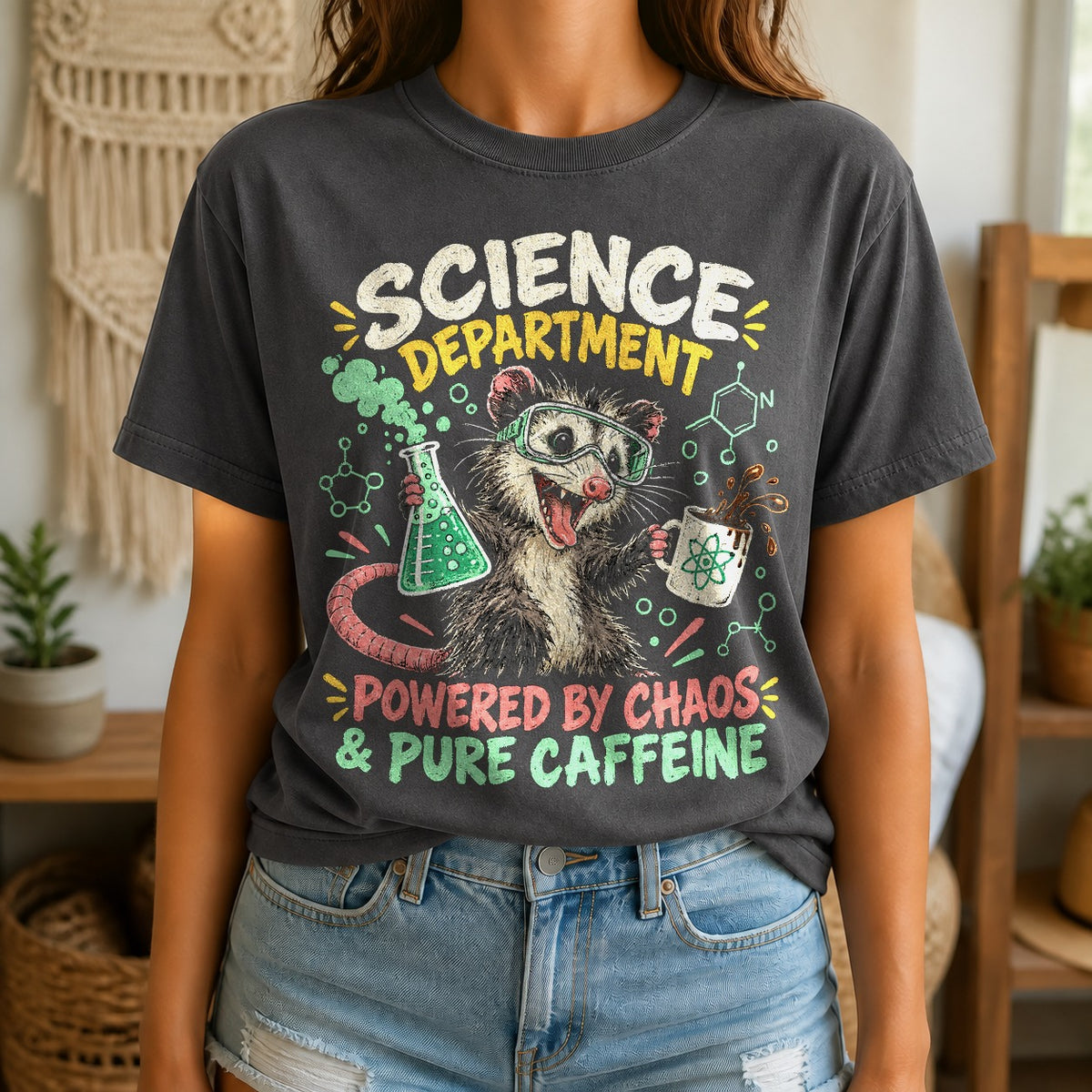 Science Department Opossum Comfort Colors T-Shirt
