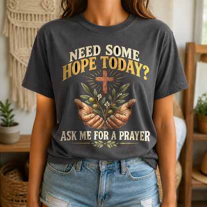 Walking Prayer Partner Comfort Colors T-Shirt, Christian Outreach Tee