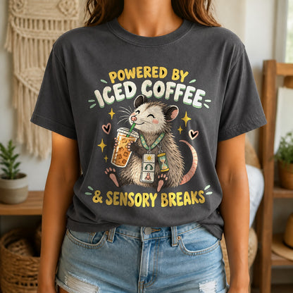 Special Ed Teacher Comfort Colors T-Shirt, Sensory Break Opossum