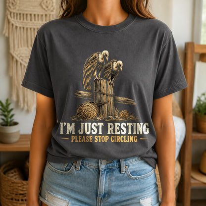 Just Resting Vultures Comfort Colors Graphic T-Shirt