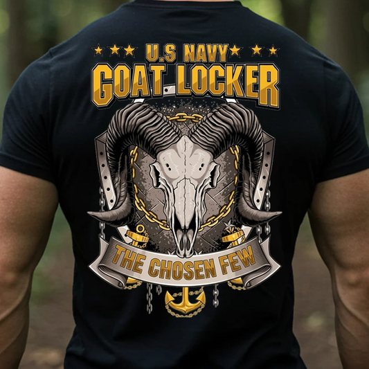 US Navy Goat Locker Shirt – The Chosen Few Navy Chief Tee, Gift for Veterans Day