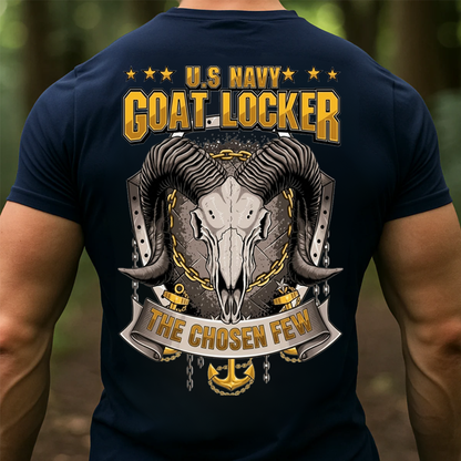 US Navy Goat Locker Shirt – The Chosen Few Navy Chief Tee, Gift for Veterans Day