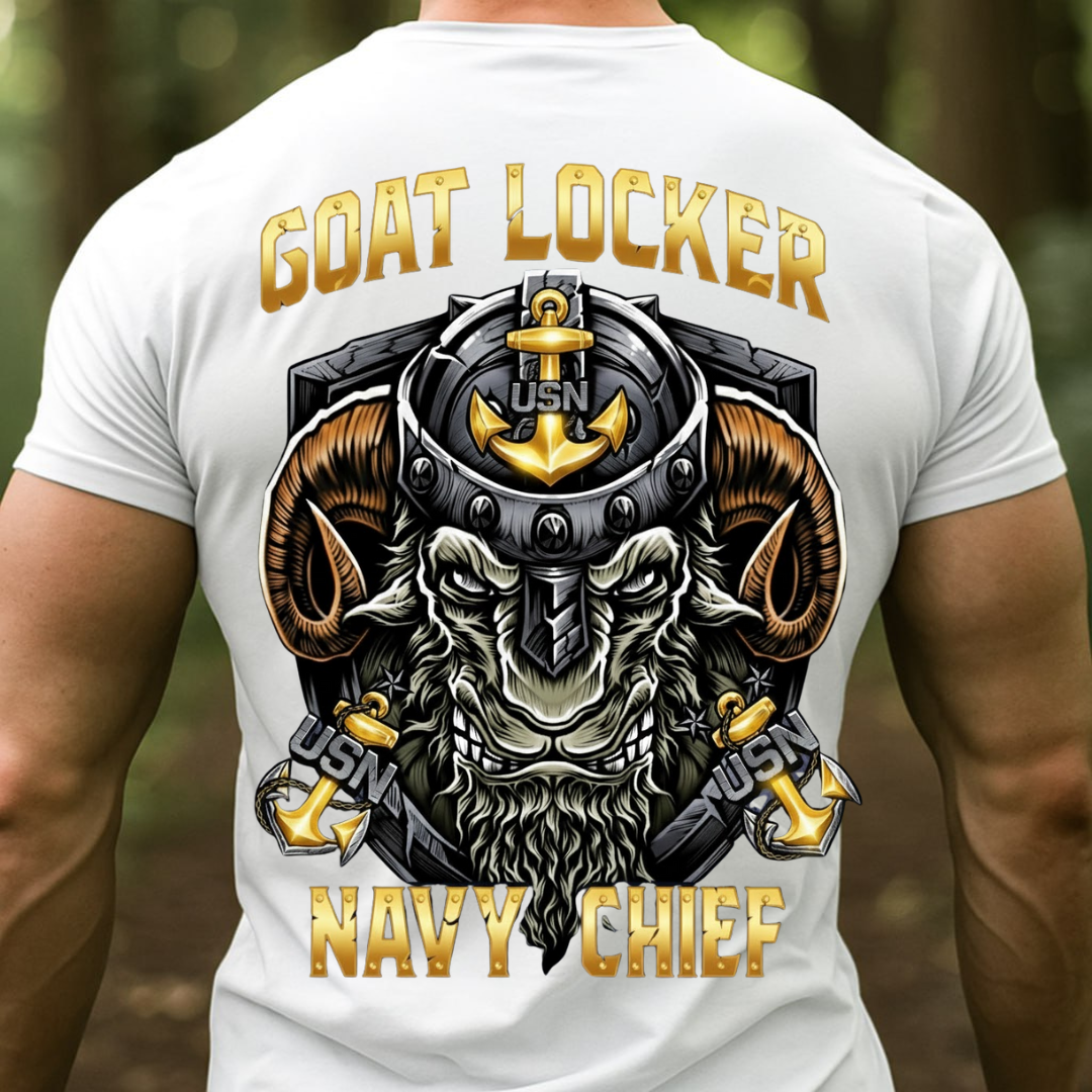 Goat Locker U.S. Navy Chiefs Shirt, Navy Veteran Design, Gift for Veterans Day