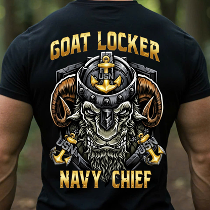 Goat Locker U.S. Navy Chiefs Shirt, Navy Veteran Design, Gift for Veterans Day
