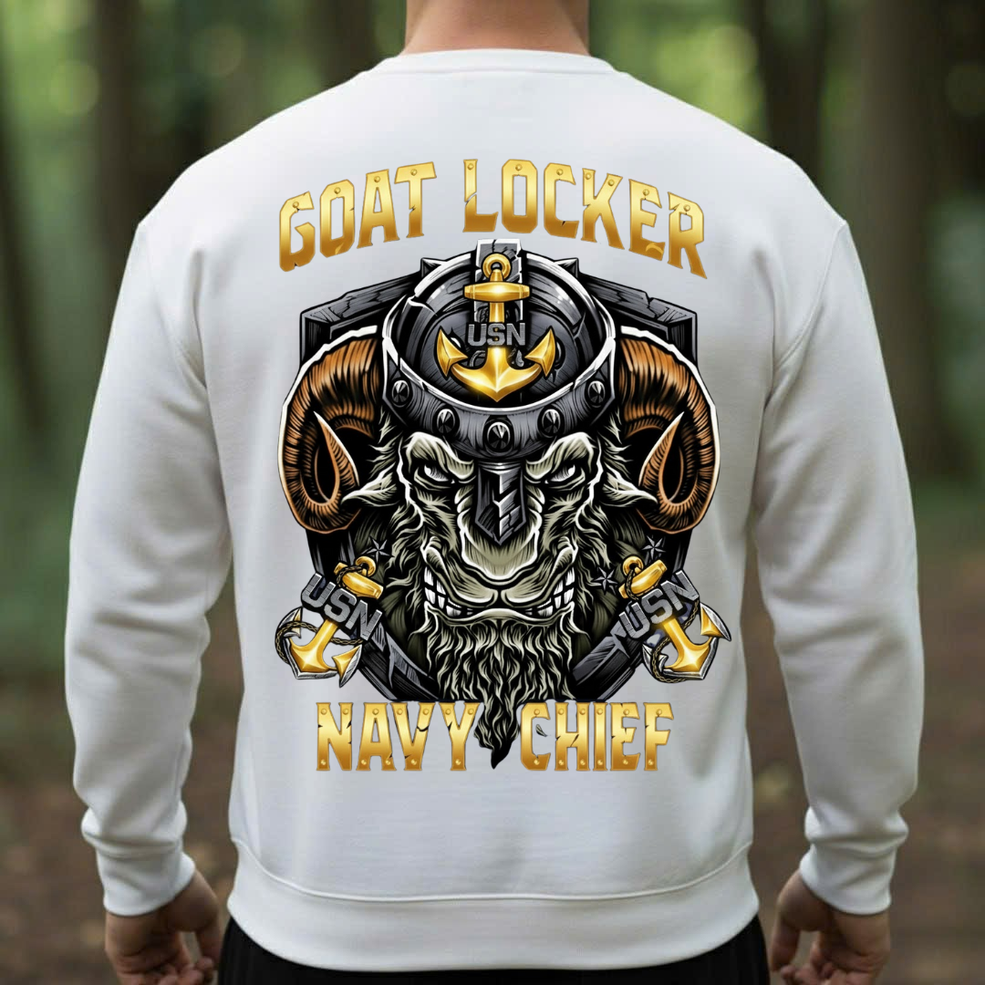 Goat Locker U.S. Navy Chiefs Shirt, Navy Veteran Design, Gift for Veterans Day