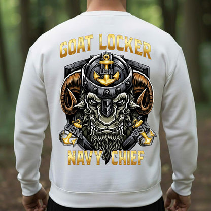 Goat Locker U.S. Navy Chiefs Shirt, Navy Veteran Design, Gift for Veterans Day