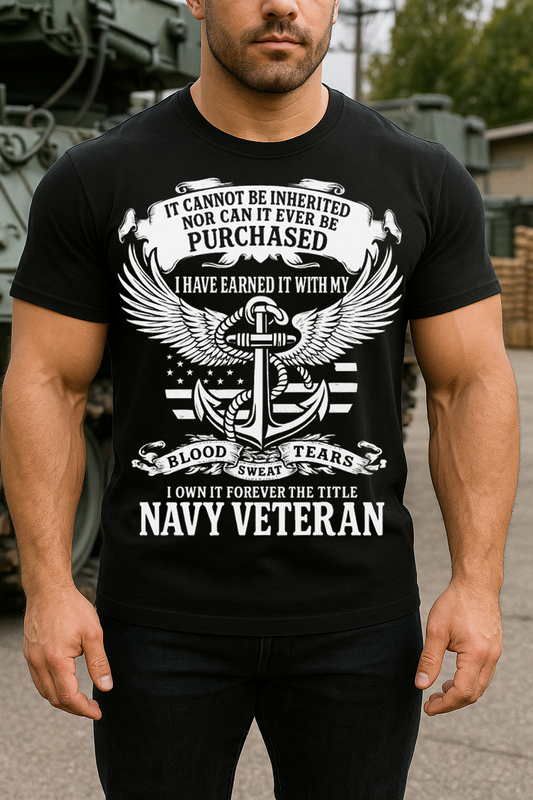 US Navy Veteran T-Shirt – Patriotic Military Service Tee Gift