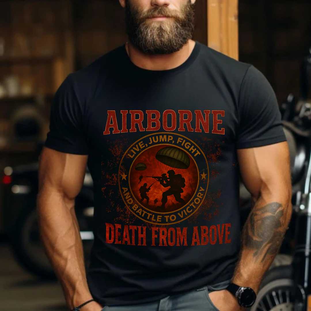 Death From Above Airborne- U.S Army Veteran Gift Classic T-Shirt