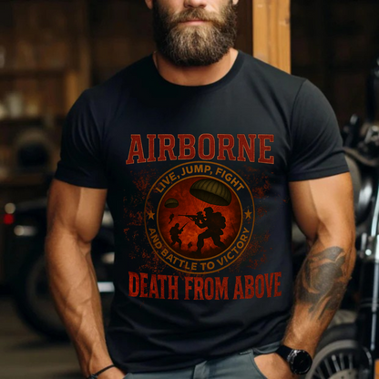 Death From Above Airborne- U.S Army Veteran Gift Classic T-Shirt