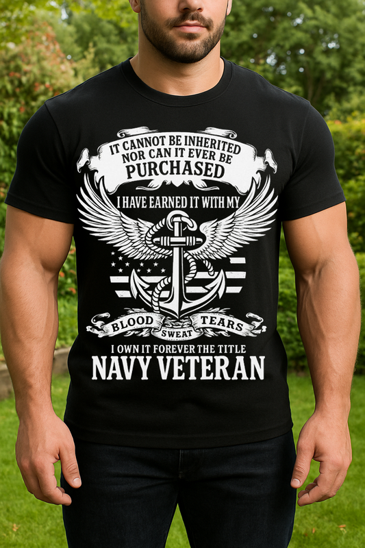 US Navy Veteran T-Shirt – Patriotic Military Service Tee Gift
