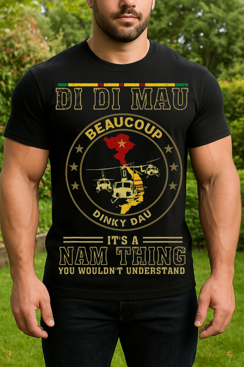 Vietnam War Veteran Shirt – Di Di Mau Beaucoup Dinky Dau Military Tee