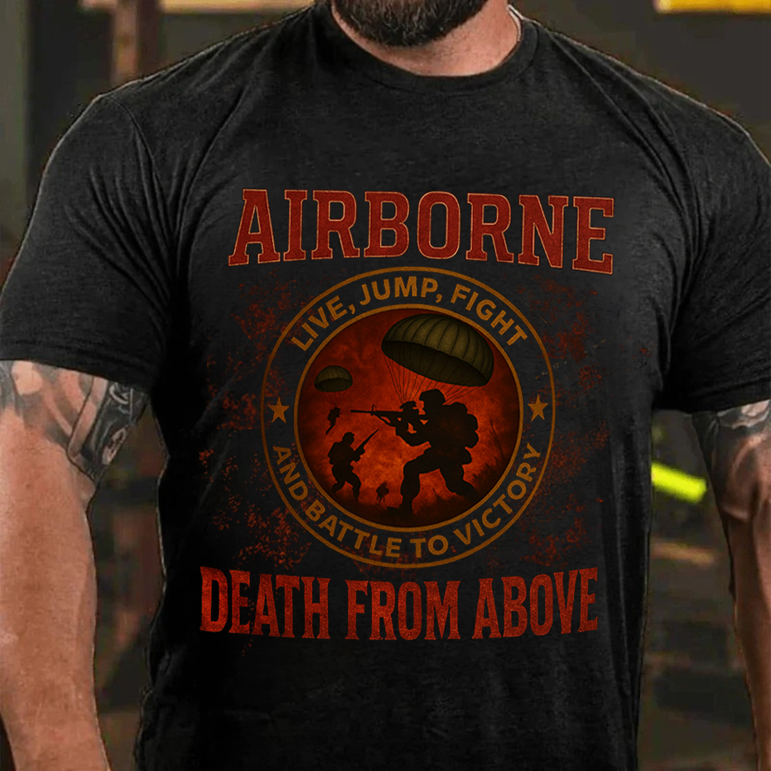 Death From Above Airborne- U.S Army Veteran Gift Classic T-Shirt