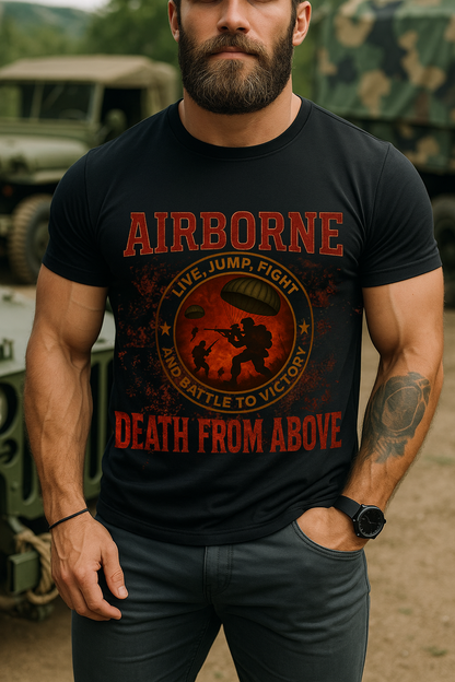 Death From Above Airborne- U.S Army Veteran Gift Classic T-Shirt