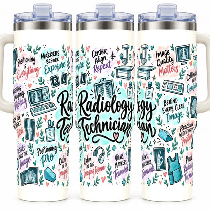 Radiology Technician 40 oz Tumbler, Pastel Imaging Pride