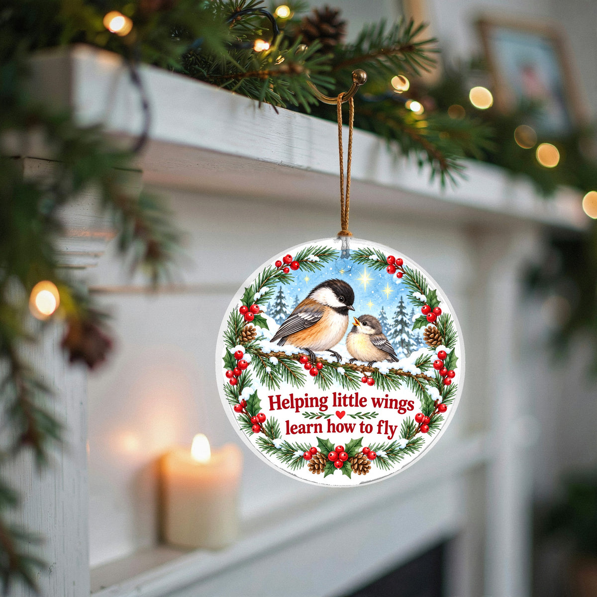 Little Wings Christmas Ornament, Caregiver Appreciation Holiday Gift