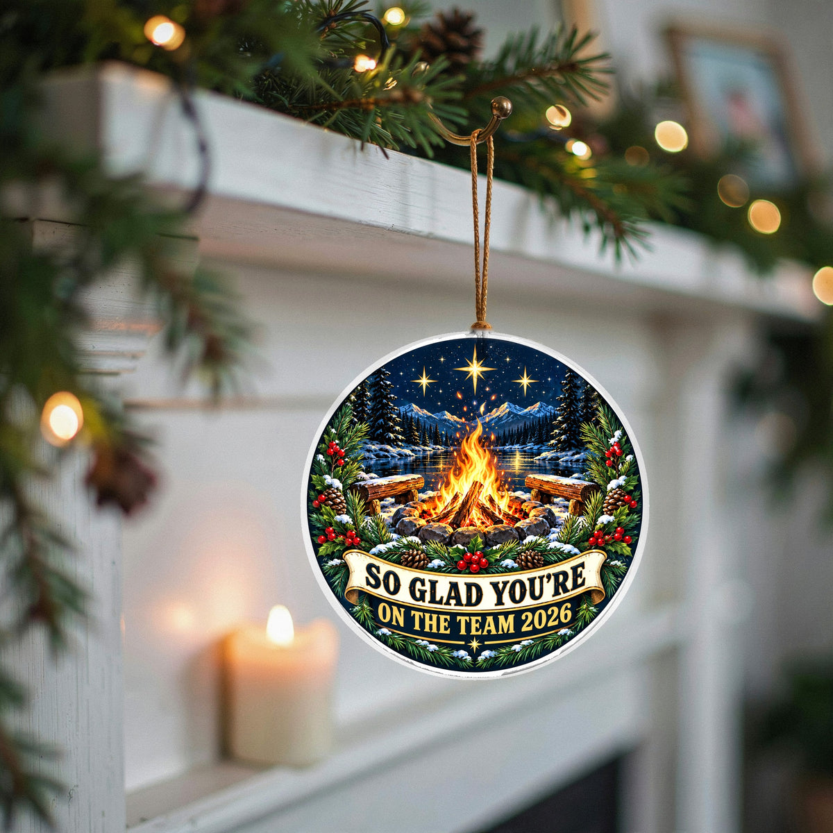 Team Appreciation Christmas Ornament, Coworker Gratitude Gift