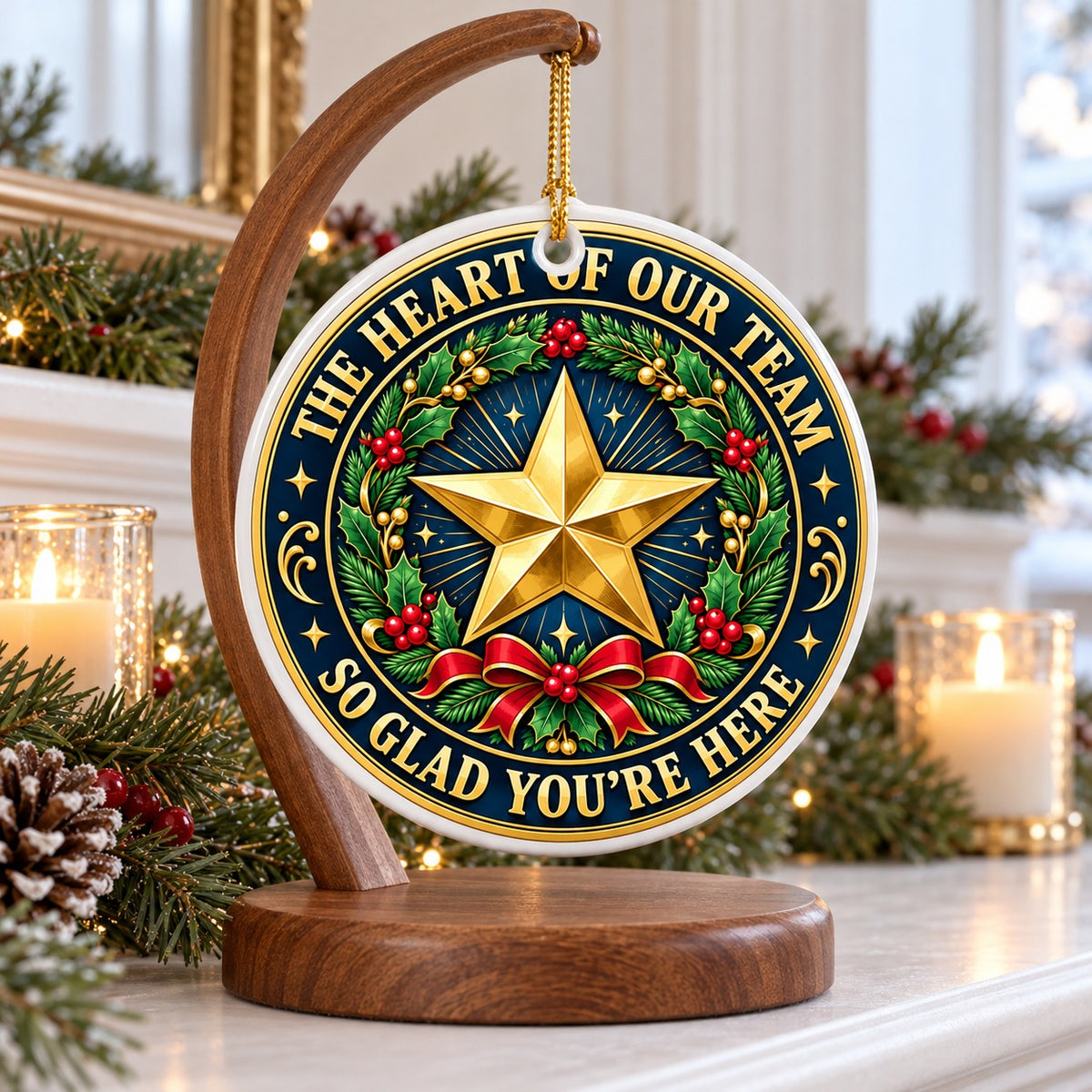 Team Bright Star Appreciation Ceramic Christmas Ornament