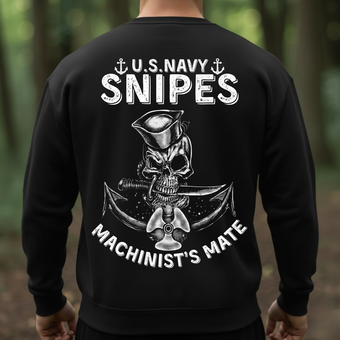 Machinist’s Mate U.S. Navy Snipes– Skull Anchor Design, Gift for Veterans Day