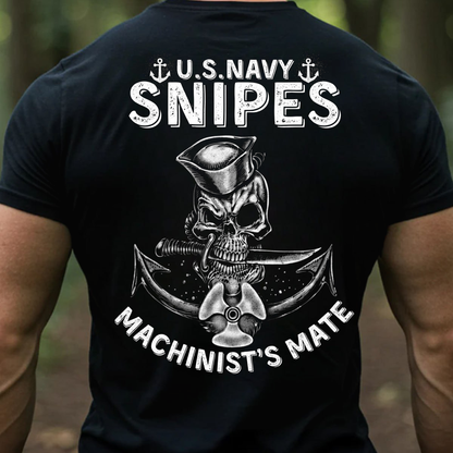 Machinist’s Mate U.S. Navy Snipes– Skull Anchor Design, Gift for Veterans Day
