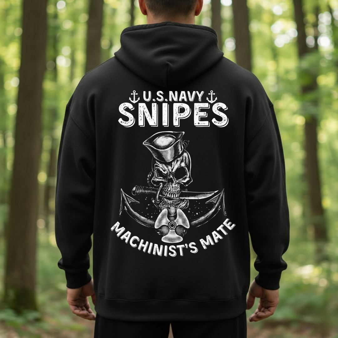 Machinist’s Mate U.S. Navy Snipes– Skull Anchor Design, Gift for Veterans Day